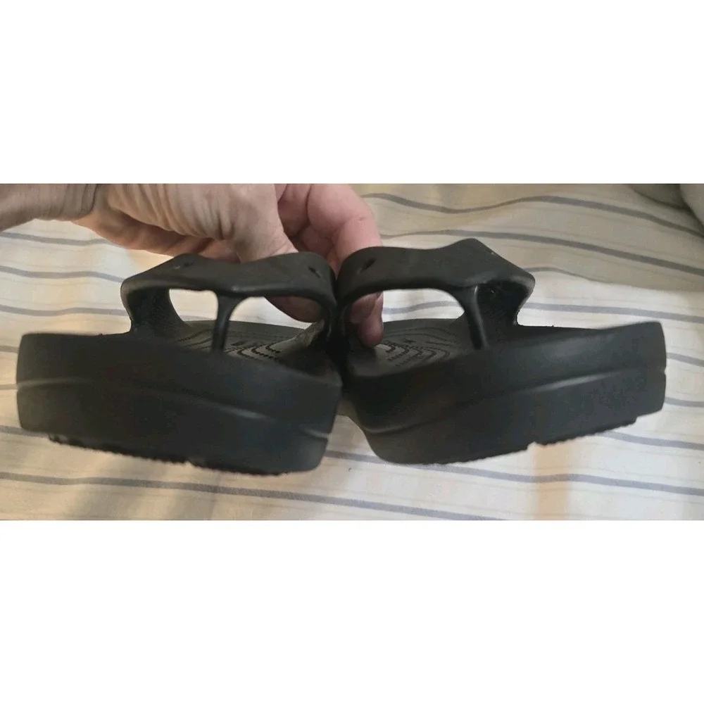 Crocs Baya II Flip Black Flip Flop Slippers W7